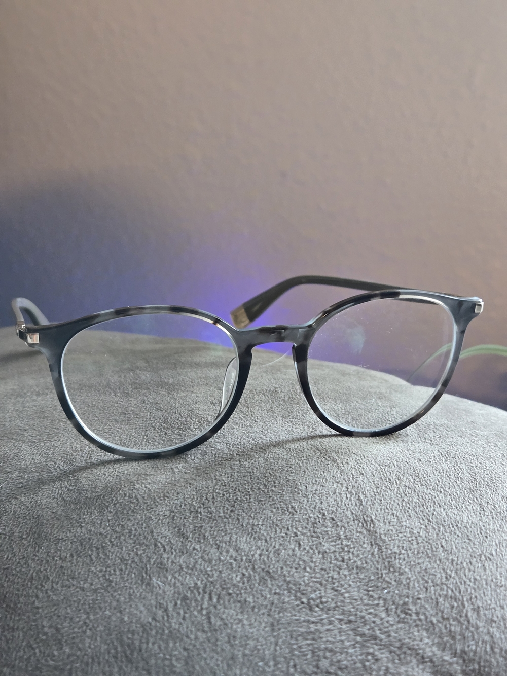 Furla Glasses VFU591 Col.0VBG 135  Brown & Blue Round Eye Frames